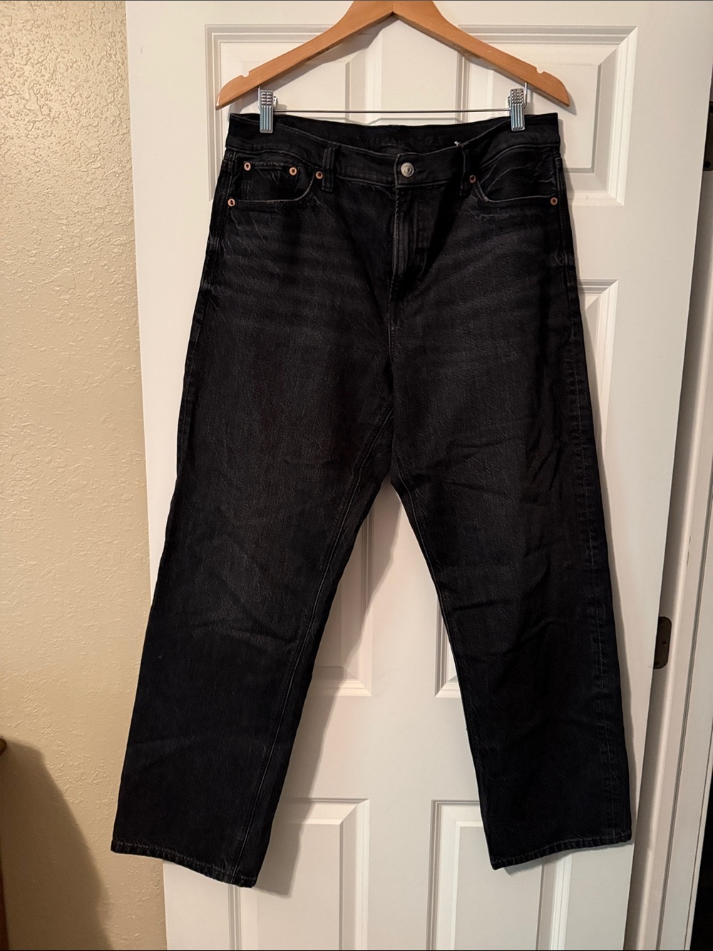 American Eagle Outfitters Black Ex-Boyfriend Jeans - Classic Black Wash